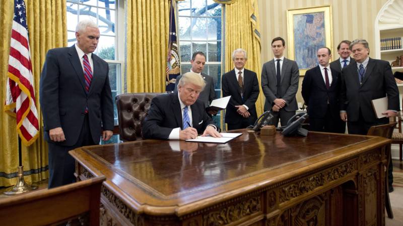 Donald Trump signs anti-abortion measure