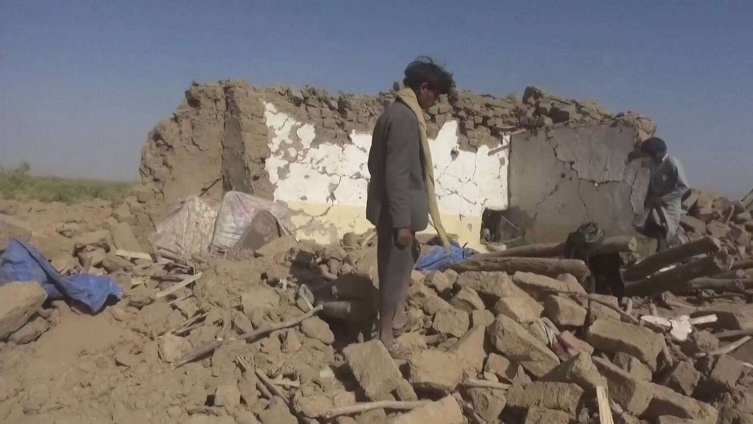 Homes of Yemenis killed by Saudi warplanes, Reuters photo