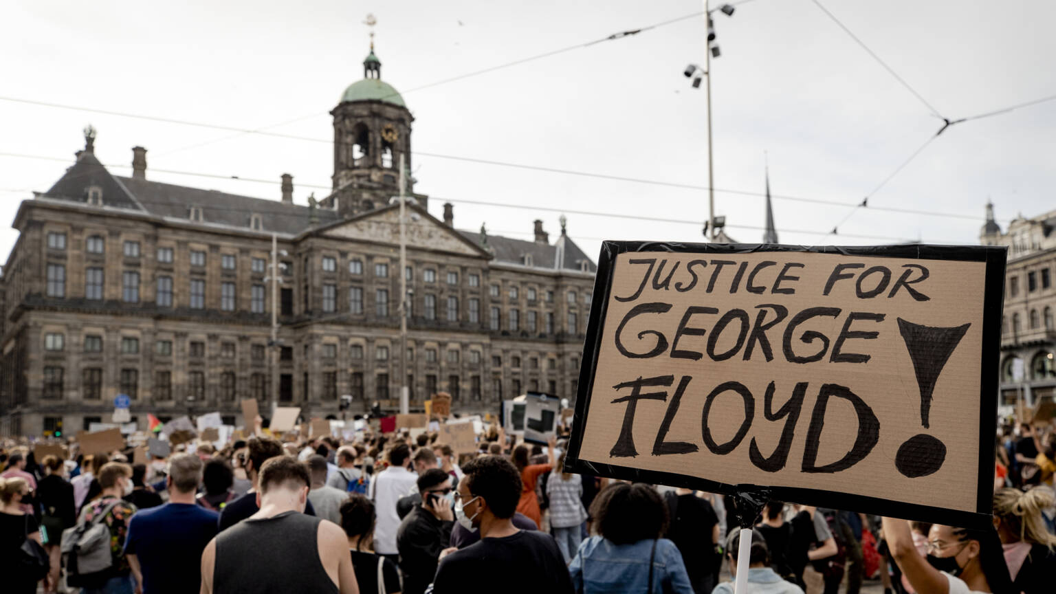 Amsterdam George Floyd demonstation, ANP photo